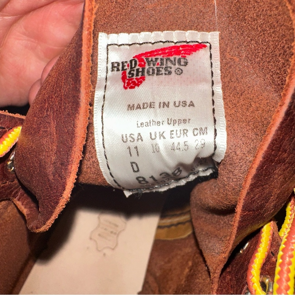 Red Wing Brown Leather Moc-Toe Boots - Picture 5 of 6